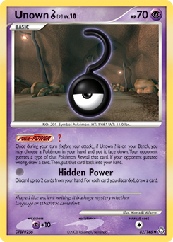 Unown [?] #82 Legends Awakened
