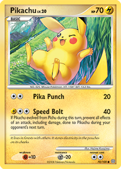 Pikachu #70 Stormfront