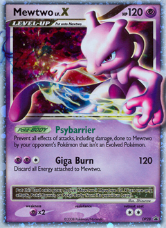 Mewtwo LV.X #DP28 DP Black Star Promos