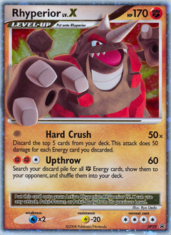 Rhyperior LV.X #DP29 DP Black Star Promos