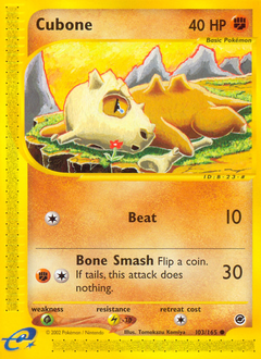 Cubone #103 Expedition Base Set