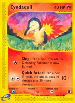 Cyndaquil #104 Expedition Base Set