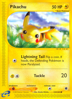 Pikachu #124 Expedition Base Set
