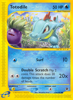 Totodile #134 Expedition Base Set