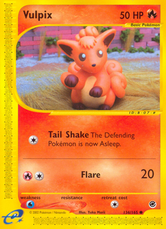 Vulpix #136 Expedition Base Set