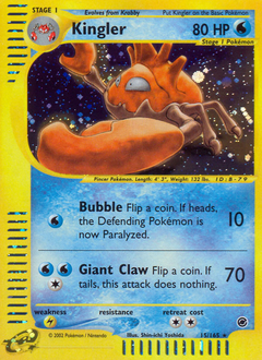 Kingler #15 Expedition Base Set