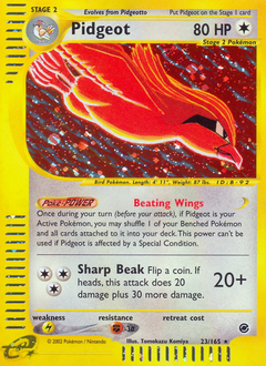 Pidgeot #23 Expedition Base Set