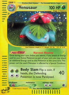 Venusaur #30 Expedition Base Set