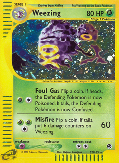 Weezing #32 Expedition Base Set