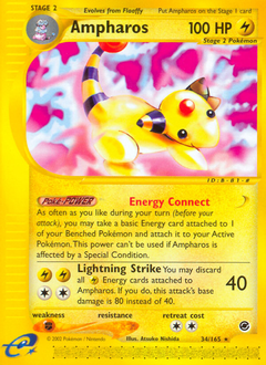 Ampharos #34 Expedition Base Set