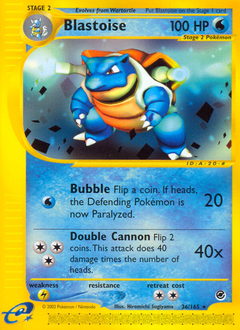 Blastoise #36 Expedition Base Set