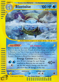Blastoise #4 Expedition Base Set