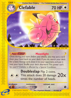 Clefable #41 Expedition Base Set