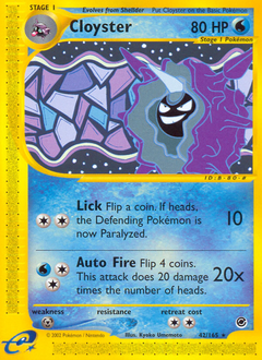 Cloyster #42 Expedition Base Set
