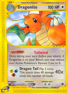Dragonite #43 Expedition Base Set