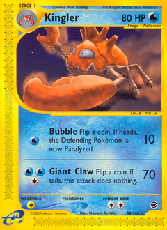Kingler #50 Expedition Base Set