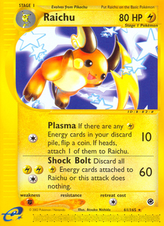 Raichu #61 Expedition Base Set
