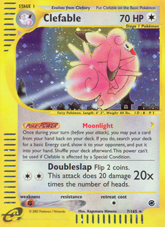 Clefable #7 Expedition Base Set
