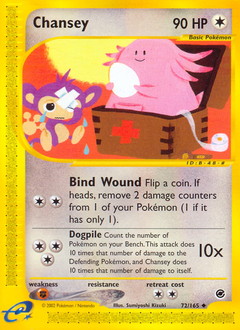 Chansey #72 Expedition Base Set