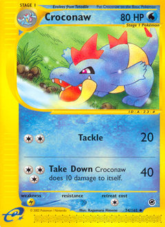 Croconaw #74 Expedition Base Set
