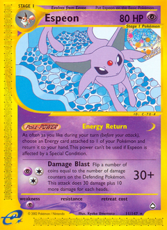 Espeon #11 Aquapolis