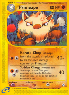 Primeape #29 Aquapolis