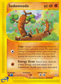 Sudowoodo #36 Aquapolis