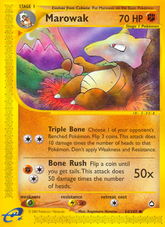 Marowak #54 Aquapolis
