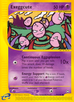Exeggcute #77 Aquapolis
