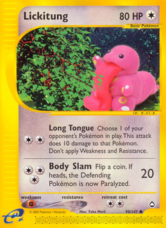 Lickitung #90 Aquapolis