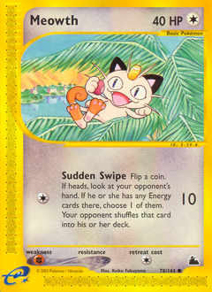 Meowth #78 Skyridge
