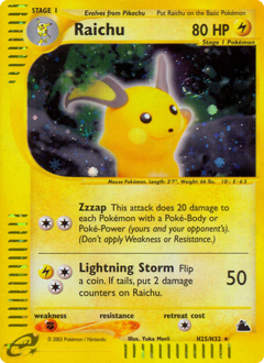 Raichu #H25 Skyridge