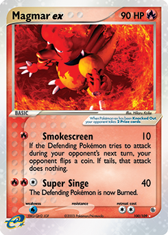 Magmar ex #100 Ruby & Sapphire