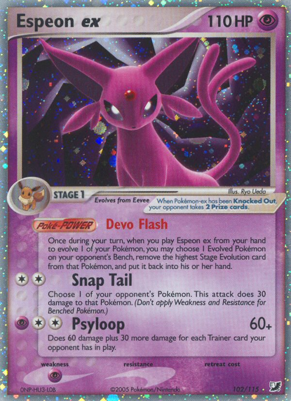 Espeon ex #102 Unseen Forces