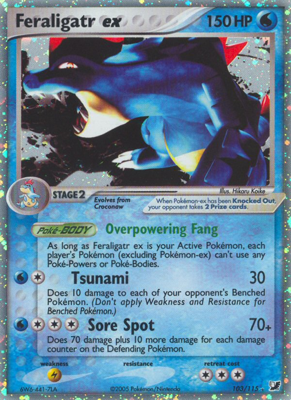 Feraligatr ex #103 Unseen Forces