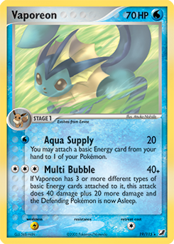 Vaporeon #19 Unseen Forces