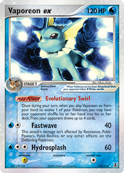 Vaporeon ex #110 Delta Species