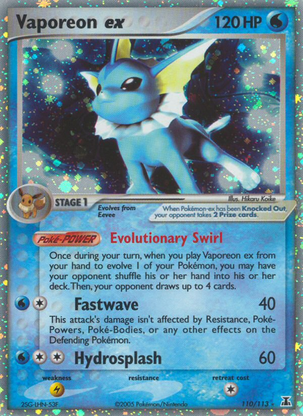 Vaporeon ex #110 Delta Species