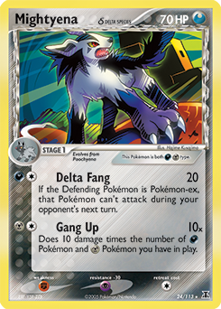Mightyena δ #24 Delta Species