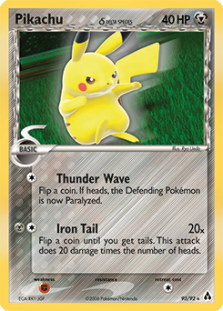 Pikachu δ #93 PSA 10
