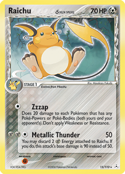 Raichu δ #15 Holon Phantoms