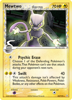Mewtwo δ #24 Holon Phantoms