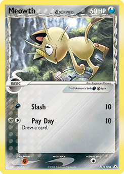 Meowth δ #71 Holon Phantoms