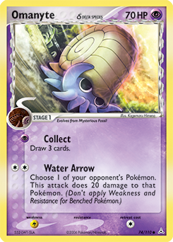 Omanyte δ #74 PSA 10