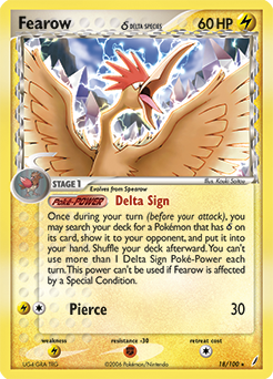 Fearow δ #18 Crystal Guardians