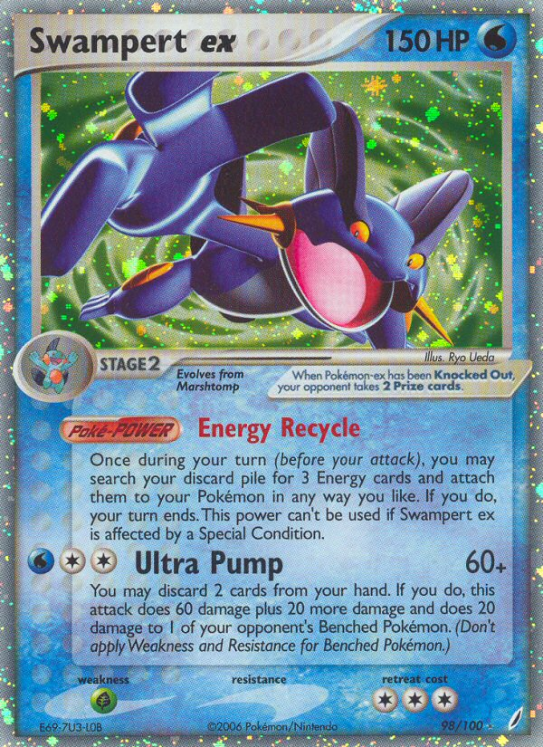 Swampert ex #98 Crystal Guardians