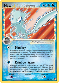 Mew ★ δ #101 Dragon Frontiers