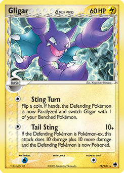 Gligar δ #16 PSA 10