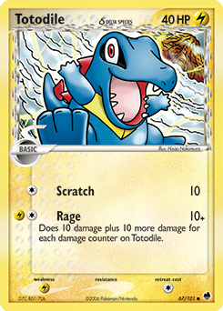 Totodile δ #67 PSA 10