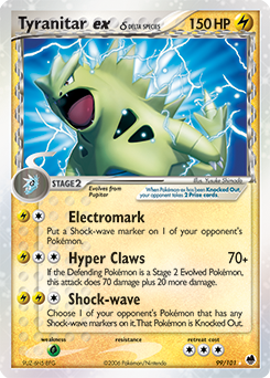 Tyranitar ex δ Dragon Frontiers #99